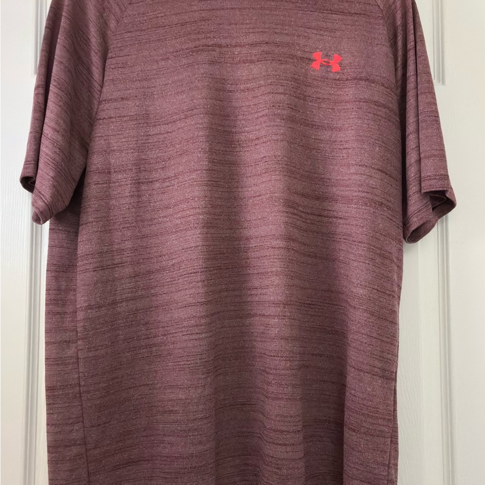 LG Men's Heathered Burgundy Short Sleeve Tee